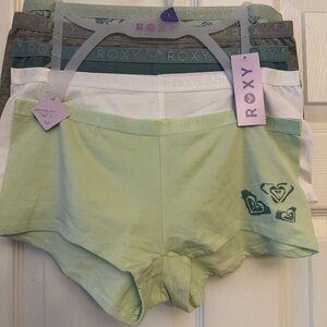 Roxy Women’s Boy Short Panties 4 pack size L
